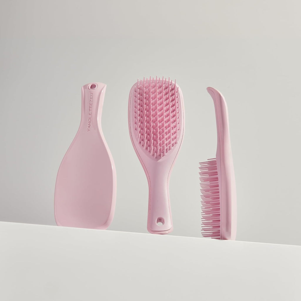 Tangle Teezer Ultimate Detangler Brush - Travel-Size Mini for Straight to Wavy Hair | Millennial Pink, Reduces Breakage
