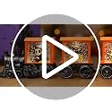 Halloween Train Snow Globe Skeleton Reaper Black Cat Pumpkin Ghost - Priddop Halloween Decorations