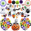 Halloween Party Decorations Set with Balloons Banner and Streamers – Ghost, Spider, Garland