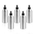 BOSMIOW 5 Pack 150ml/5oz Empty Aluminum Spray Bottles,Metal Fine Mist Sprayer,Refillable Cosmetic Atomizer Set with Lids for Cosmetic,Perfume,Face Spray,Air Freshener,Cleaning,Gardening