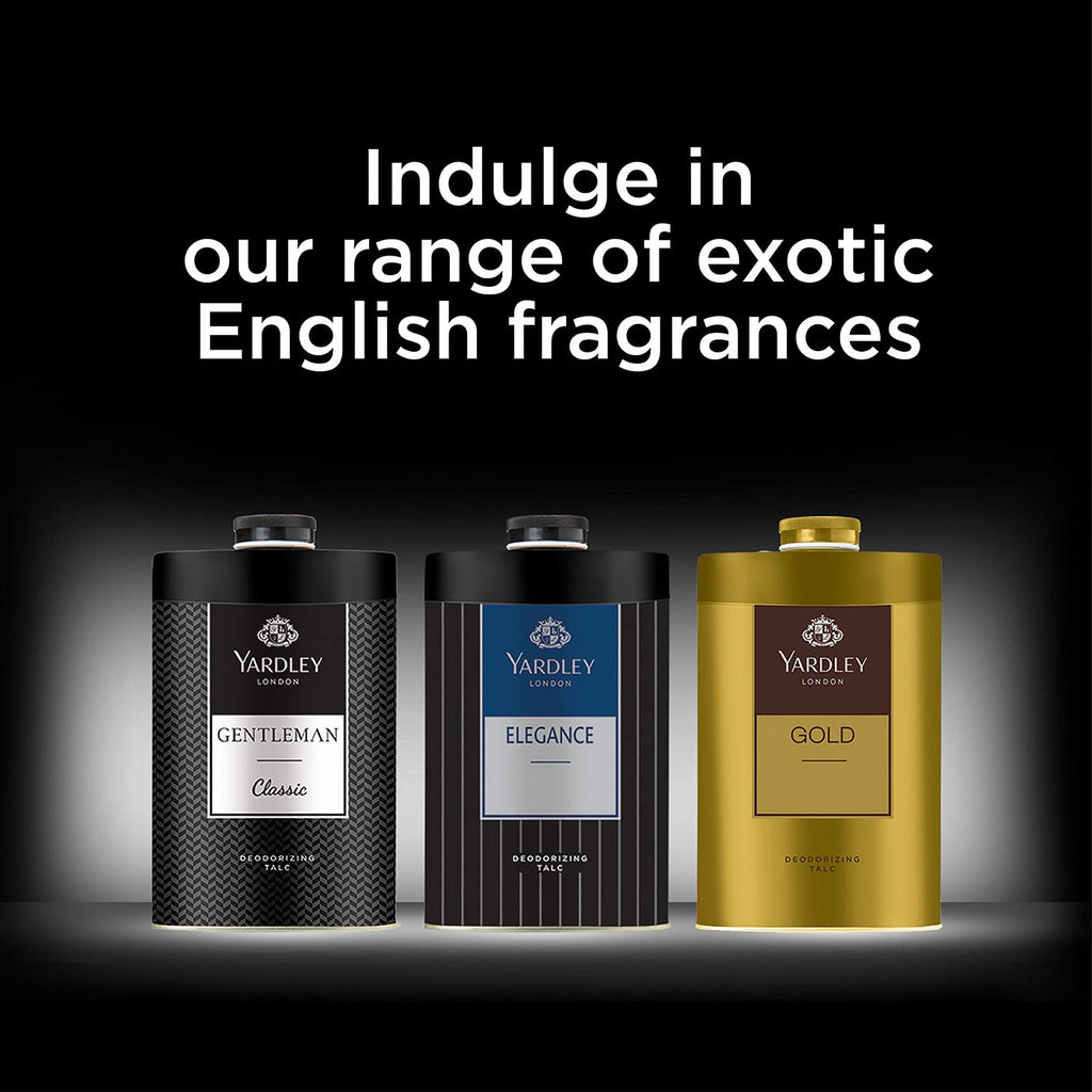 Yardley London Gold Perfumed Talc - Luxurious Fragrance Powder | 250g Size