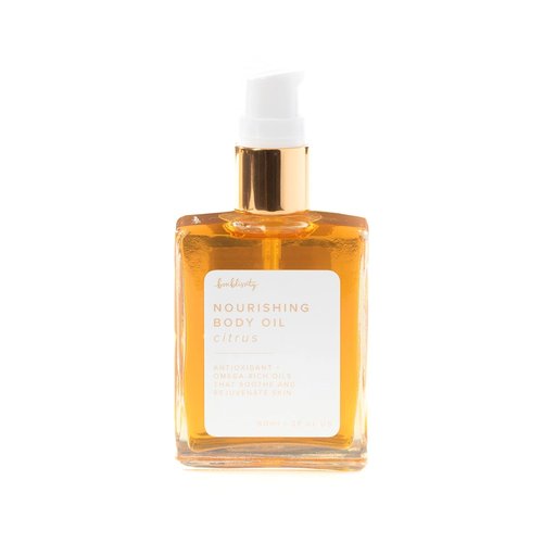 Bonblissity Nourishing Body Oil - Citrus Scented, Non-Greasy Hydrating Moisturizer | 2oz Travel Size for Dry Skin