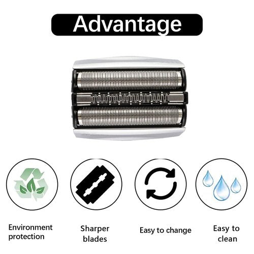 Braun Series 7 70S Replacement Shaver Heads - Compatible Foil & Cutter for Electric Razors | Fits Models 720cc, 730cc, 735s, 750cc, 760cc, 790cc