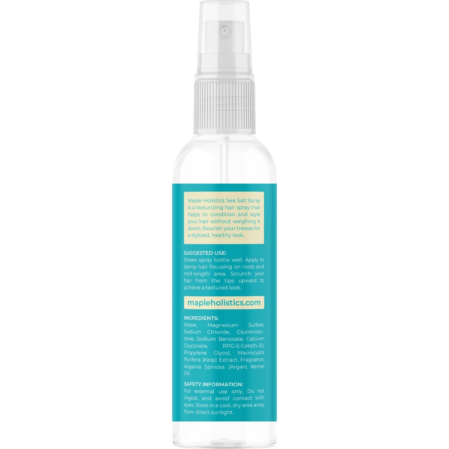 Volumizing Sea Salt Spray - Texturizing Beach Waves Hair Mist with Argan Oil & Sea Kelp | Non-Sticky Styling for Men & Women