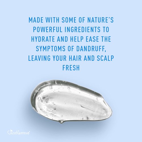 Just Nutritive Dandruff Clear Scalp Shampoo | Anti Dandruff Treatment | Natural Shampoo for Men and Women | Gentle Cleansing Shampoo for Dry Irritated Scalps 16 Fl Oz