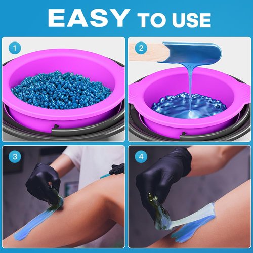 Bestidy Hard Wax Beads for Hair Removal, Waxing Beads for Coarse Hair, 500g Refill Wax Beads for Wax Warmer, Home Waxing for All Body and Brazilian Bikini Areas, Women Men(500g)