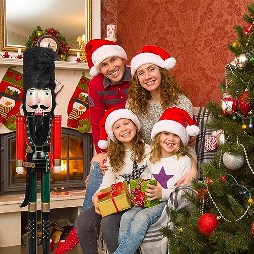 Large 4ft Wooden Christmas Nutcracker Decor Outdoor Holiday Soldier Ornament