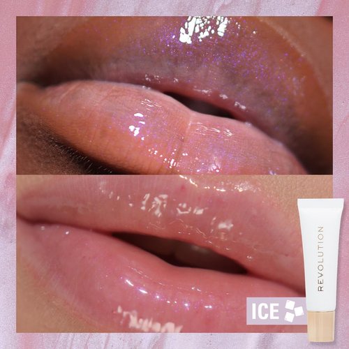 Revolution Juicy Peptide Lip Balm - Hydrating & Nourishing Tint with Squalane & Vitamin E | Clear Ice, 0.27 fl oz