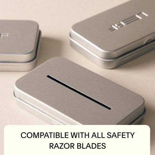 Leaf Shave Blade Recycling Tin - Blade Bank for Safety Razor Blades