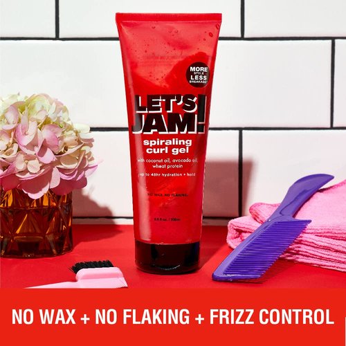 Softsheen Carson | Lets Jam! Spiraling Curl Gel - Anti-Breakage, 48HR Hydration & Hold for Curly Hair, 6.8 Fl Oz