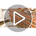 Plaid Fall Tablecloth 60x84 Inch Rust Rectangle Thanksgiving Decor