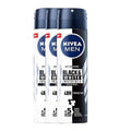 NIVEA Men Invisible for Black & White Original Anti-Perspirant Deodorant Spray 150ml | 48H Protection | No White Marks or Yellow Stains | No Ethyl Alcohol | Fresh Scent | Quick-Dry, 3 Pack