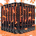 Orange Confetti Poppers 12 Pack - 12 Inch Party Cannon for Halloween & Celebrations