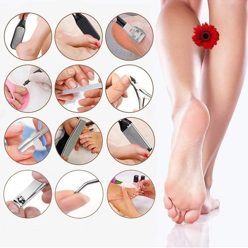 Electric Callus Remover for Feet - with Larger Grinding Head, Portable Pedicure Kit Foot File Callus Remover, Rechargeable Waterproof Foot File for Foot Care Deadskin Remover LCD Display-Black