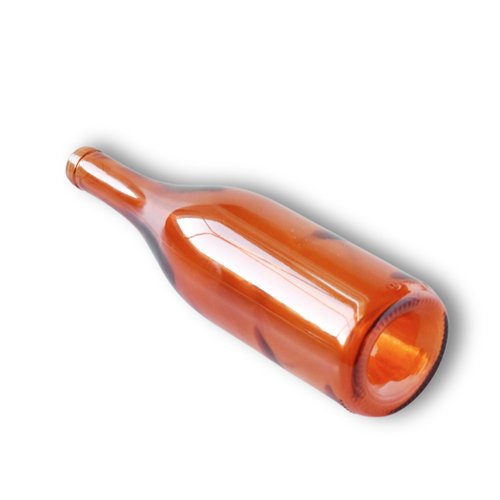 Orange Decorative Glass Bottles, 2 Pack, for Bottle Trees and Crafts