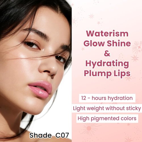 CATKIN Glossy Lip Balm - Ultra Hydrating Tinted Jelly with Shea Butter for Dry Lips | 0.12 oz C07 Azalea