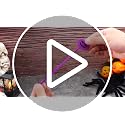 Halloween Pumpkin Drink Stirrers - Orange Swizzle Sticks, 30 Pack