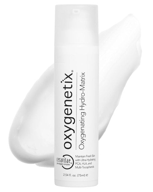 Oxygenetix Oxygenating Hydro-Matrix | Lightweight Aloe-Based Face Moisturizer with Hyaluronic Acid (2.54oz) for Sensitive Skin