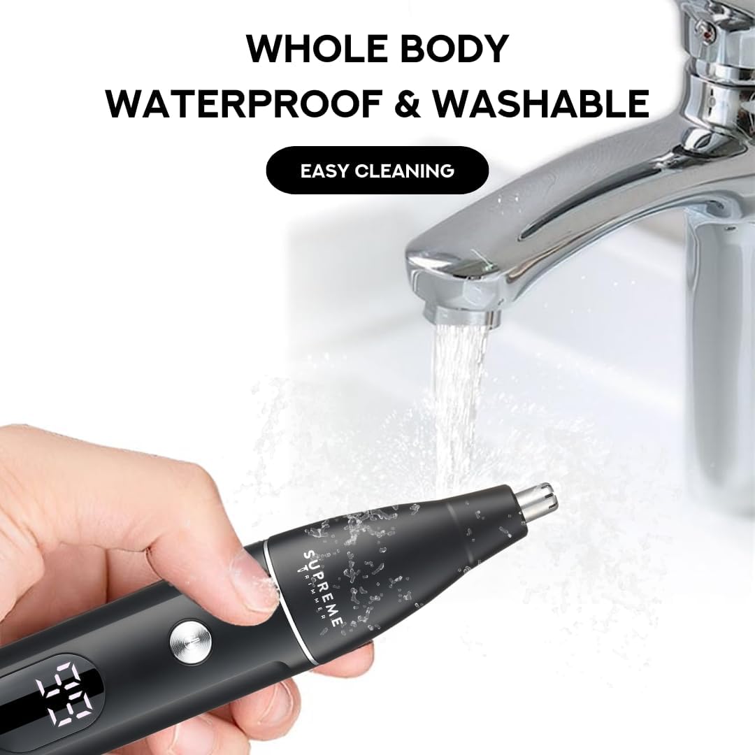 Supreme Trimmer All-in-One Waterproof Multigroomer for Men - Rechargeable Beard, Body & Nose Hair Kit | SMG3030