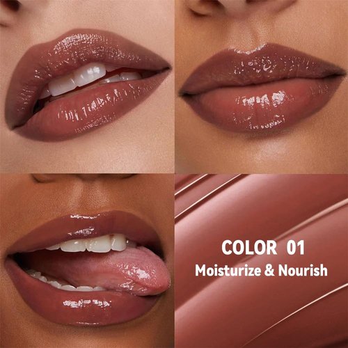 FeiCuiYun Brown Honey Tinted Lip Stain - Sheer Hydrating Balm & Gloss | Nourishing Color for All Skin Tones