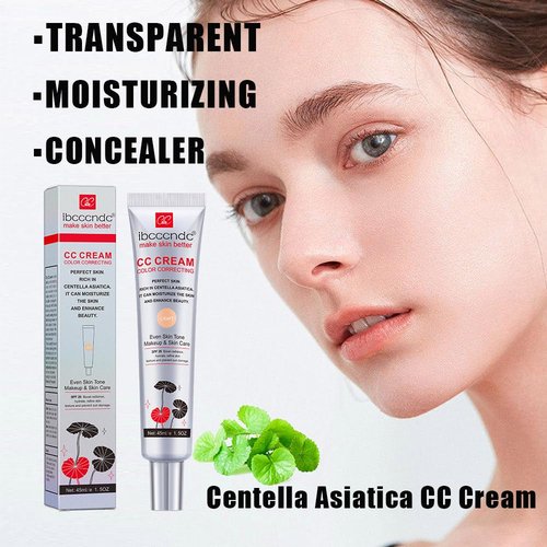 Skiennix Color Correcting CC Cream - Full Coverage Concealer With SPF 25 & Centella Asiatica | Brightening for Mature Skin