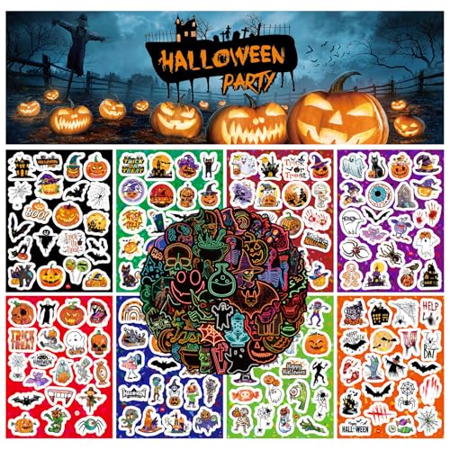 Halloween Candy Buckets Set - 20 Plastic Trick-or-Treat Baskets with Lids, Straws & Stickers