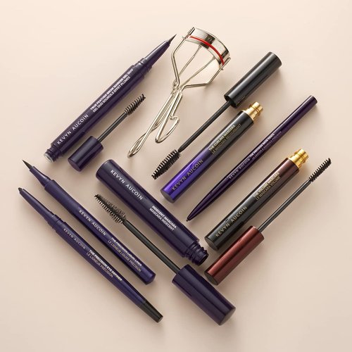Kevyn Aucoin The Precision Brow Pencil, Dark Brunette: Ultra slim, thin and strong. Retractable plus spoolie brush. Pro makeup artist go to. Sculpt, define and shape eyebrows. Stay put, smudge-proof.