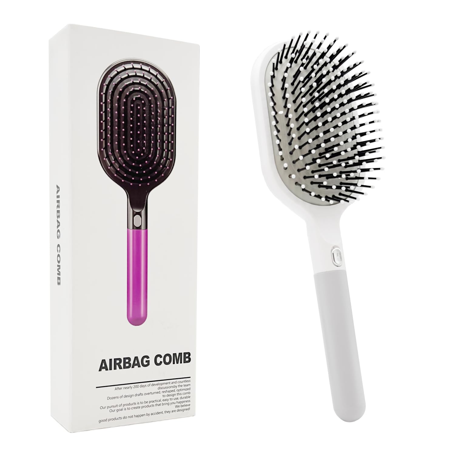 WYNK Soft Bristle Detangling Brush - Fast Drying Ventilated Design for Thick, Curly Hair | Ideal for All Ages