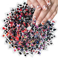 Halloween Nail Stickers Set - 30 Sheets Pumpkin Ghost & Spiders for DIY Manicure