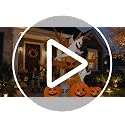 8FT Halloween Inflatable Scary Tree with Haunted Scene & LED Lighting