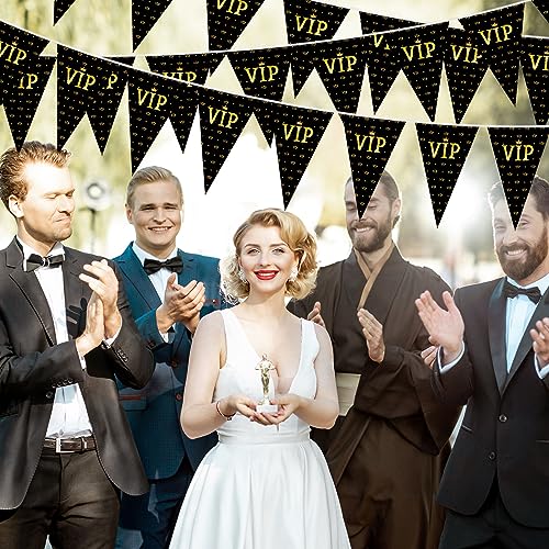 VIP Pennant Banners - Movie Night Party Decorations, 49 ft Long