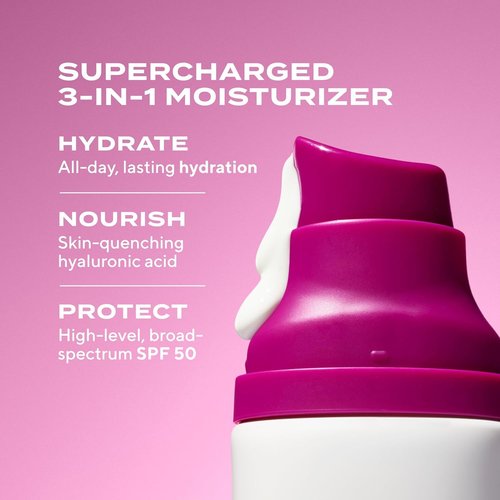 Murad Superactive Hydrating Moisturizer SPF 50 | Dewy Hydration with Hyaluronic Acid - 1.7 FL Oz