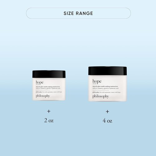 Philosophy Hope In A Jar Multi-Tasking Face Moisturizer - Pro-Vitamin P, Glycolic & Hyaluronic Acid for Radiant Skin