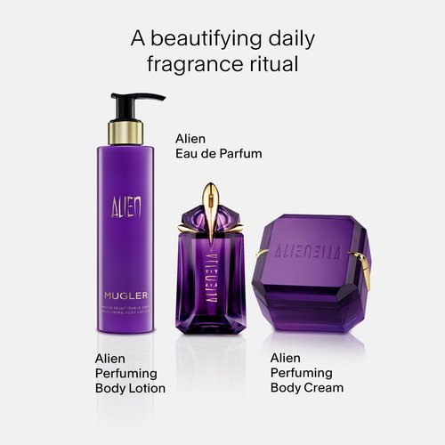Mugler Alien Body Cream - Floral & Woody Scented Lotion with Jasmine, Wood & Amber - 6.7 Fl Oz