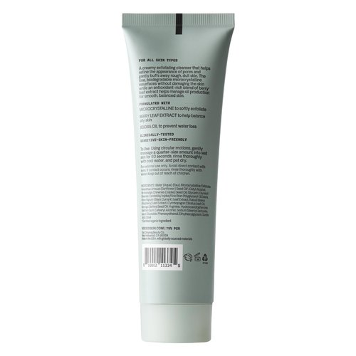 Versed Day Maker Microcrystal Exfoliating Cleanser - Creamy Facial Wash Helps Clear Dead Skin Cells - Microcrystalline, Biodegradable Alternative to Microbeads - Vegan (3 fl oz)