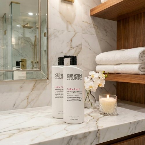 Keratin Color Shampoo & Conditioner Duo | 33.8 Fl Oz Each - Frizz Control & Color Care