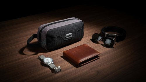 GOX Travel Toiletry Bag - Multifunctional Dopp Kit Organizer for Men | Black Color