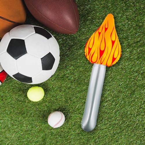 Inflatable Torch Party Decorations - 4-Pack Halloween Medieval Sports Event Prop