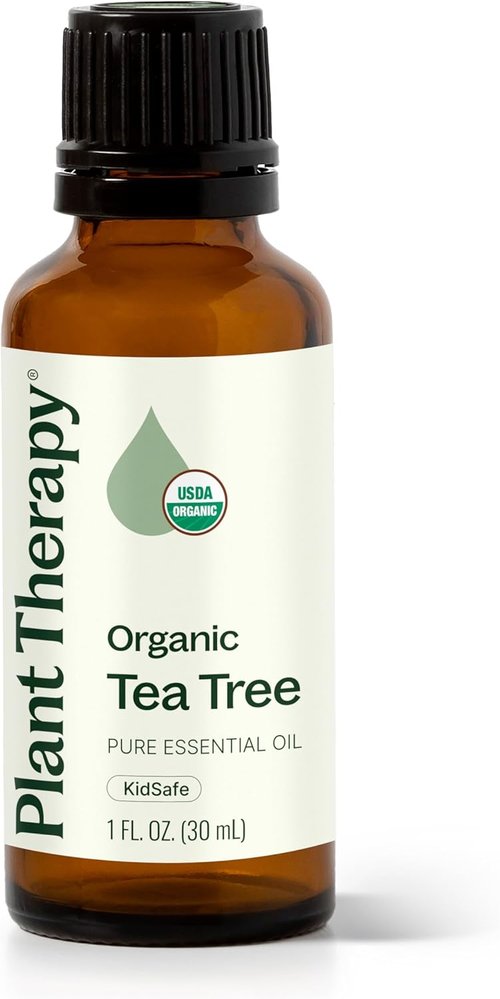 Plant Therapy Organic Tea Tree Oil - 100% Pure & USDA Certified Organic, Therapeutic Grade 30 mL (1 oz)