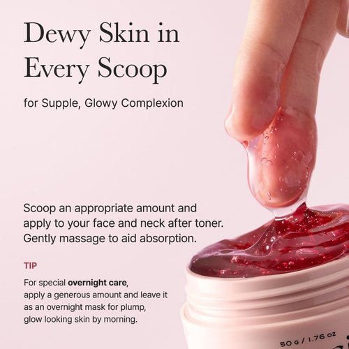 Arencia Overnight Red Smoothie Face Serum, Glowing & Soothing with 30% red collagen, Niacinamide, Peptide, Vitamin E