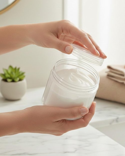 Clear Plastic Storage Jars Containers,8 Pack Refillable Wide-Mouth Plastic Slime Containers for Beauty Products,Kitchen & Household Storage - BPA Free (16 OZ)