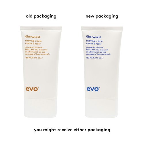 EVO Uberwurst Moisturizing, Sensitive Shaving Cream for All Skin Types - Reduces Razor Burn, Softens & Protects - 5.1 fl oz