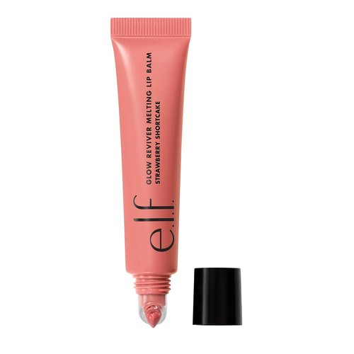 e.l.f. Glow Reviver Melting Lip Balm - Hydrating Tinted Balm for Glossy, Supple Lips | Vegan, Strawberry Shortcake