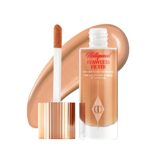 Charlotte Tilbury Hollywood Flawless Filter - Multi-Use Makeup Primer & Illuminating Highlighter - Smooths Skin & Enhances Complexion