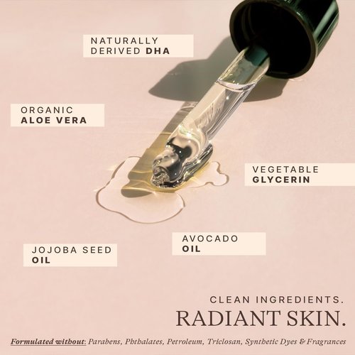 Skiennix Self Tanning Drops for Face - Ultra Dark, Organic & Natural Formula for a Sunless Glow