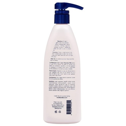 Noodle & Boo Baby Shampoo & Body Wash - Tear-Free, Hypoallergenic, Moisturizing Formula | Pediatrician-Tested