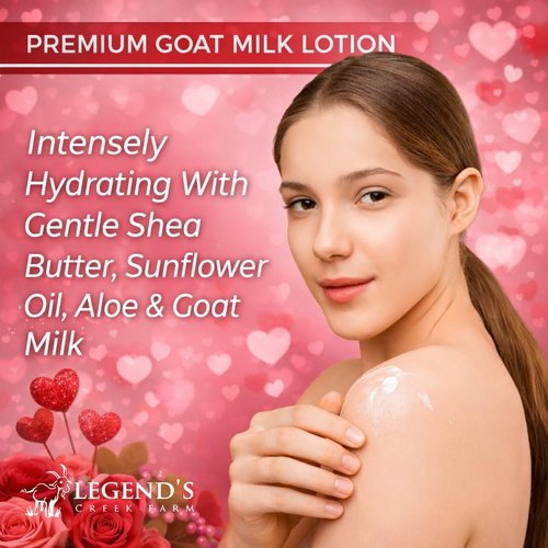 Legend's Creek Farm Goat Milk Lotion - Deeply Moisturizing Body Lotion with Shea Butter & Aloe - 9 oz (Patchouli)