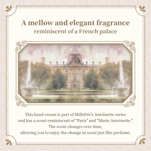 Maison de MilleFee Airy Hand Cream, 1.1 oz (30 g), Souffle, Texture, Moisturizing, Non-stick, Gift (30g, 02 Grass Musk)