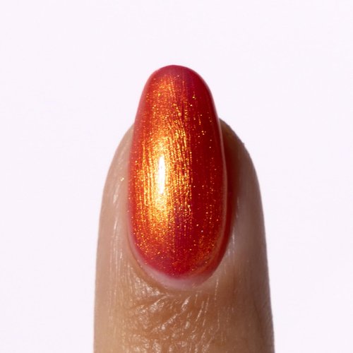 Orly Melting Point Nail Polish Collection | GoldenOrange Shimmer | Long-Wearing, Full Coverage Formula with Gripper Cap | Vegan & Cruelty-Free (Erupt To No Good)