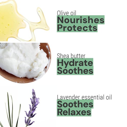 Panier des Sens - Lavender Hand Cream for Dry Cracked Skin - Nourishing Mini Lotion with Shea Butter & Olive Oil - Travel Size 1 fl oz